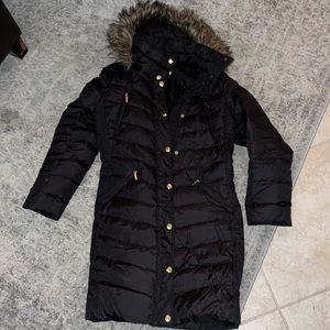 Women’s black Michael Kors long warm puffer coat